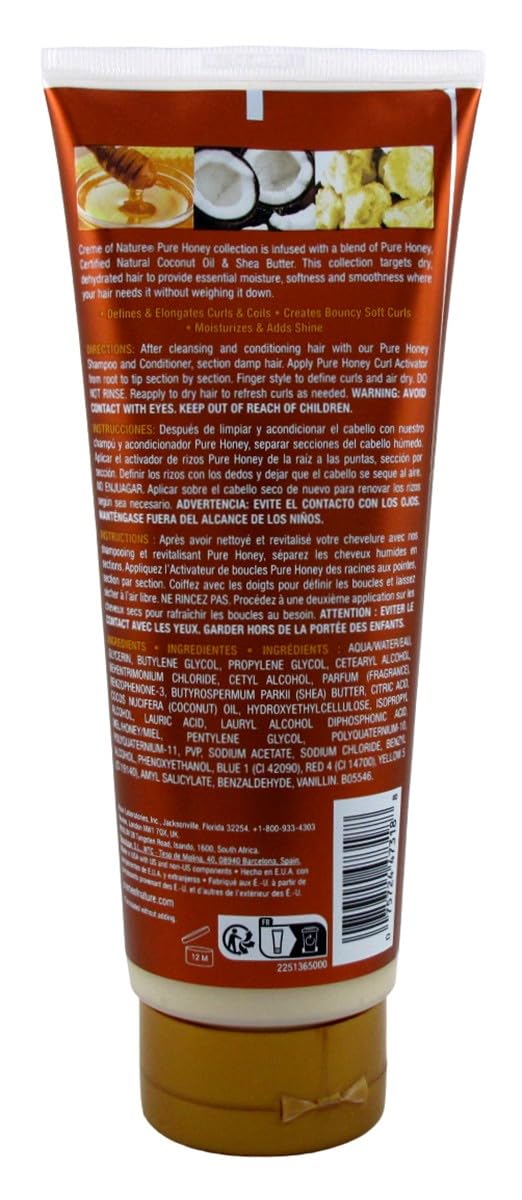 Creme Of Nature Pure Honey Curl Activator 10.5 Ounce Tube (310ml) (2 Pack) Beauty & Personal Care Creme of Nature