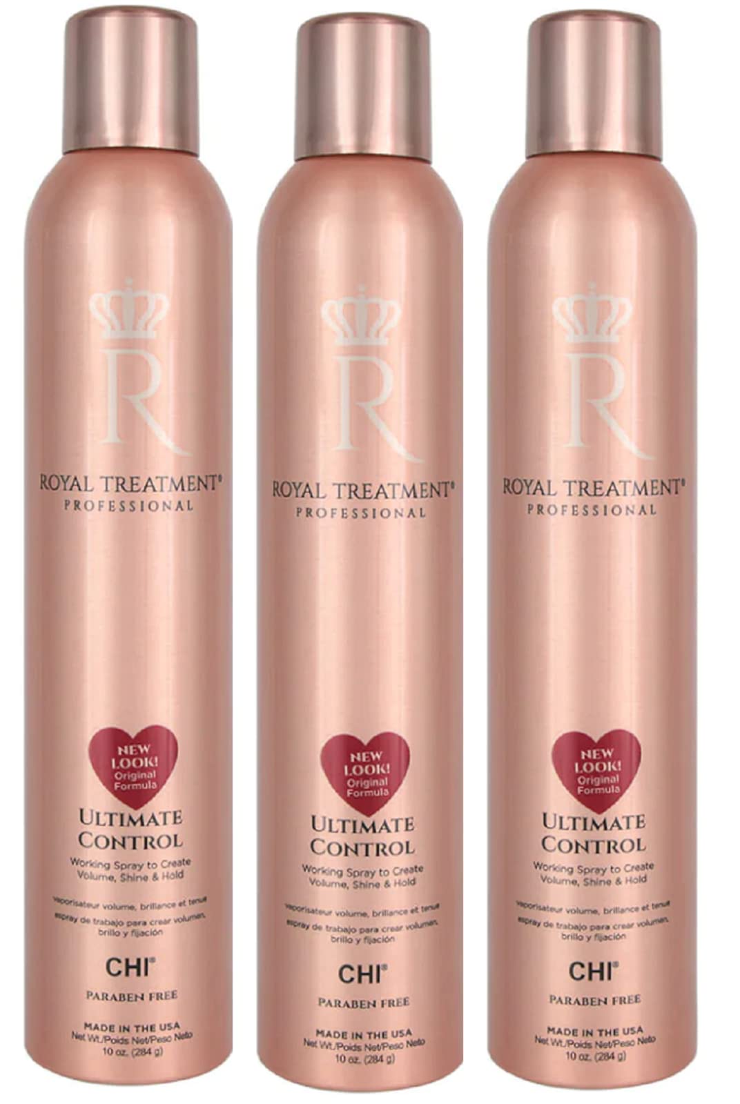 ROYAL TREATMENT ULTIMATE CONTROL WORKING HAIR SPRAY 10 oz pack of 3 Beauty & Personal Care BEAUTY MADE EASY