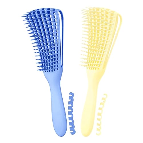A.DASHER Hair Brush for Afro America/African Hair Textured 3a to 4c Kinky Wavy/Curly/Coily/Wet/Dry/Oil/Thick/Long Hair, Detangling Brush for Women (2 Beauty & Personal Care A.DASHER