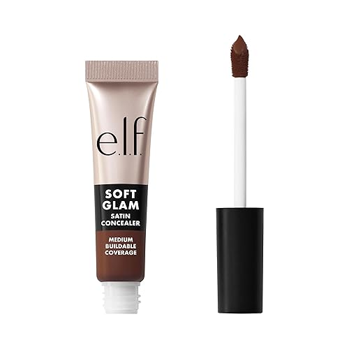 e.l.f. Soft Glam Satin Concealer, Medium Coverage For Blemishes & Under-Eye, Crease-Resistant, Long Lasting, Vegan , 63 Rich Warm Beauty & Personal Care e.l.f.