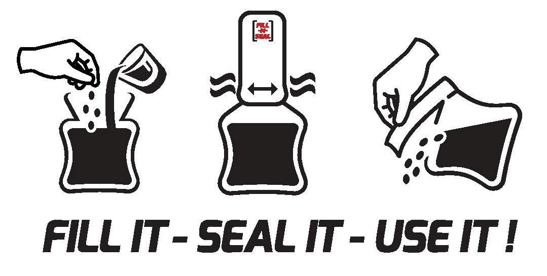 Fill-N-Seal (25) 2.5oz Heat Sealed Travel Pouches, TSA Compliant, No Funnel Need, Resealable, Disposable, & BPA Free Beauty & Personal Care Fill-N-Seal