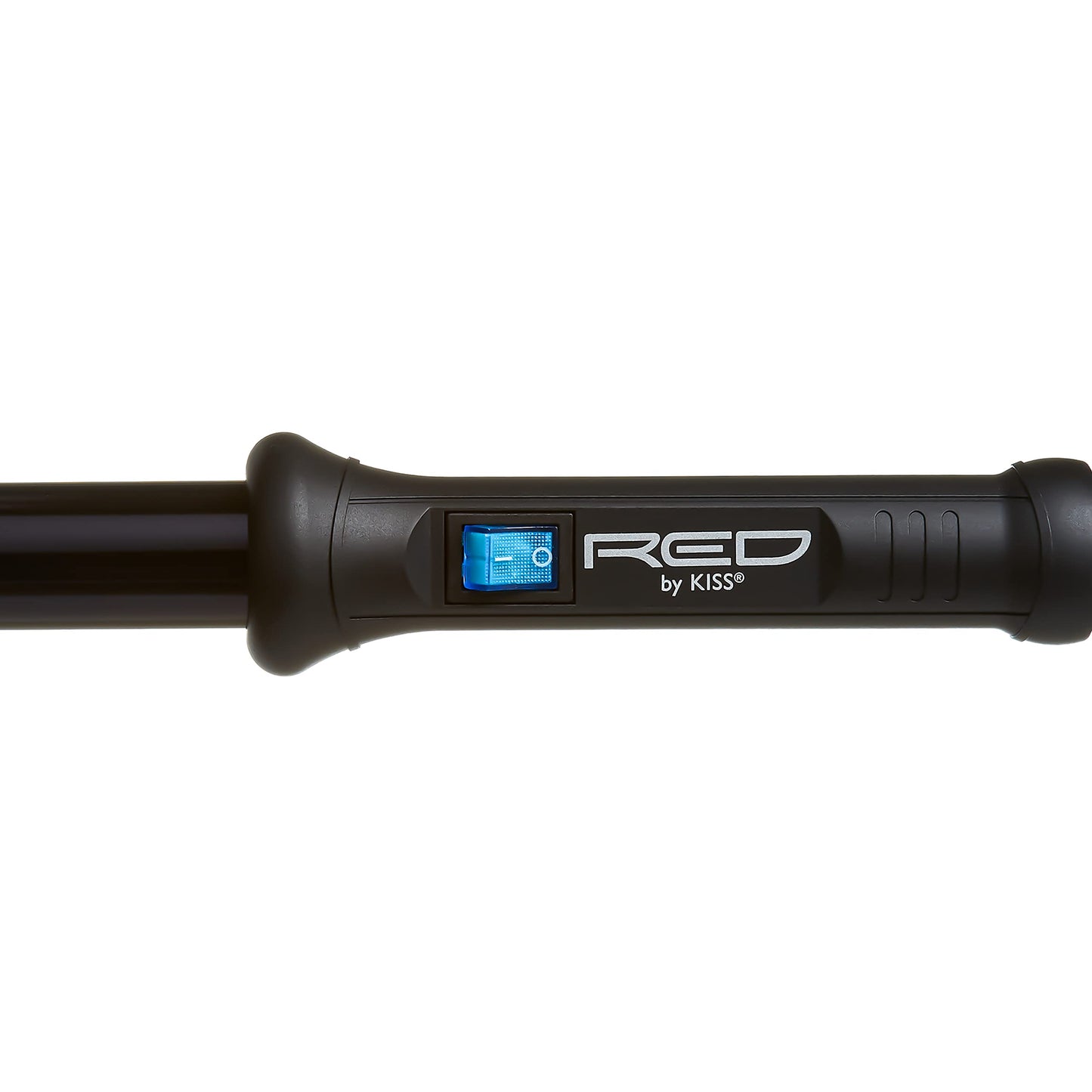 Kiss Red By Ceramic Tourmaline Curling Wand CIW021" inch, Black, 1 Count Beauty & Personal Care KISS