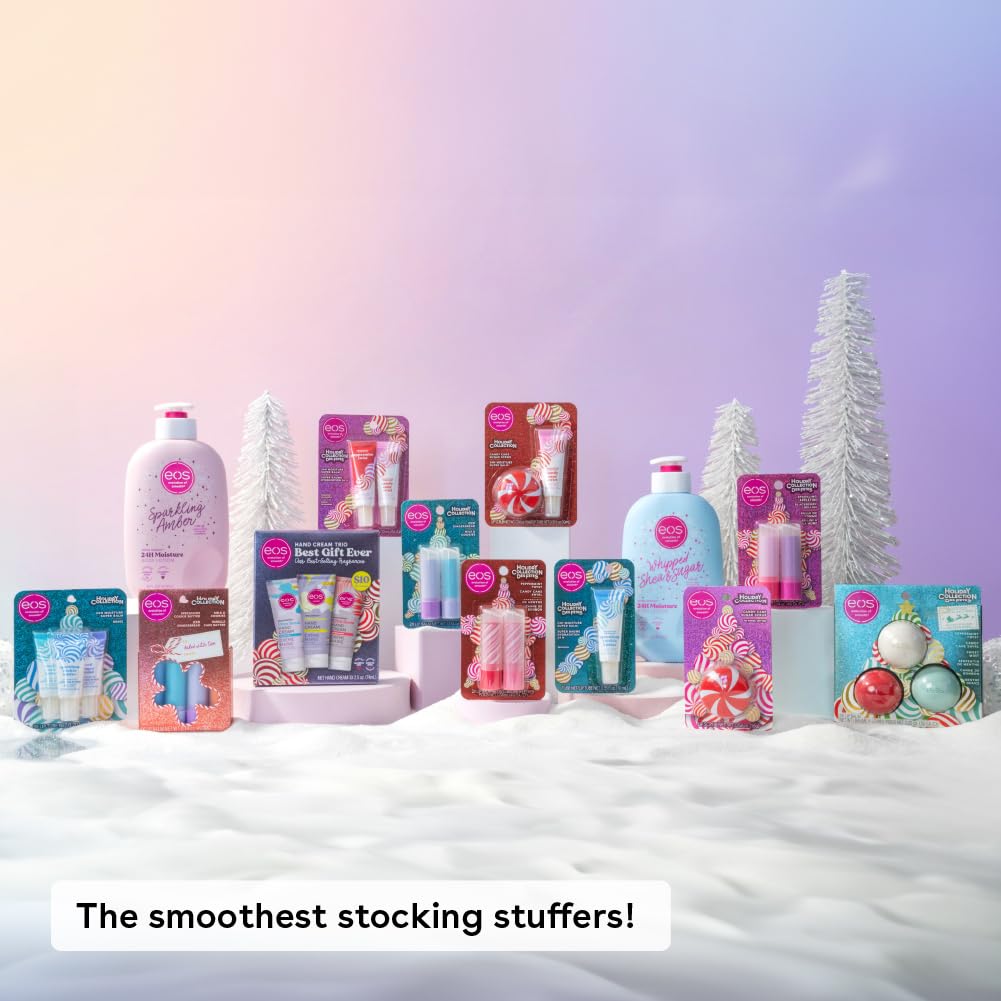 eos Holiday 24H Moisture Super Balm- Speculoos Cookie Butter, Limited-Edition Lip Treatment, Stocking Stuffers, Holiday Lip Mask, 0.35 fl oz Beauty & Personal Care eos