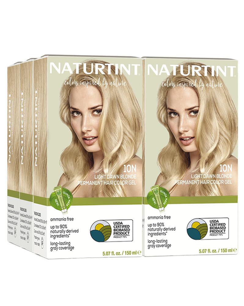 Naturtint 10N Light Dawn Blonde Permanent Hair Color (Pack of 6), Ammonia Free, Vegan, Cruelty Free, up to 100% Gray Coverage, Long Lasting Results Beauty & Personal Care Naturtint