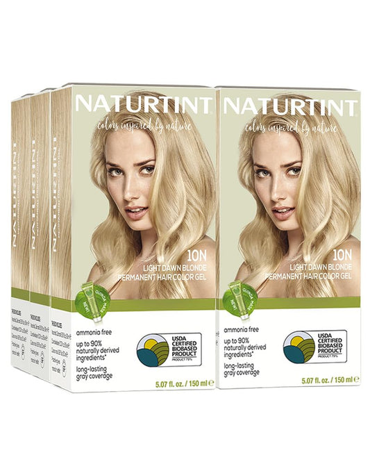 Naturtint 10N Light Dawn Blonde Permanent Hair Color (Pack of 6), Ammonia Free, Vegan, Cruelty Free, up to 100% Gray Coverage, Long Lasting Results Beauty & Personal Care Naturtint
