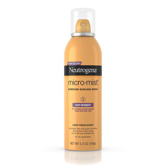 Neutrogena Micro-Mist Airbrush Sunless Tan Spray, Deep 5.3 oz Pack of 3 Beauty & Personal Care Neutrogena