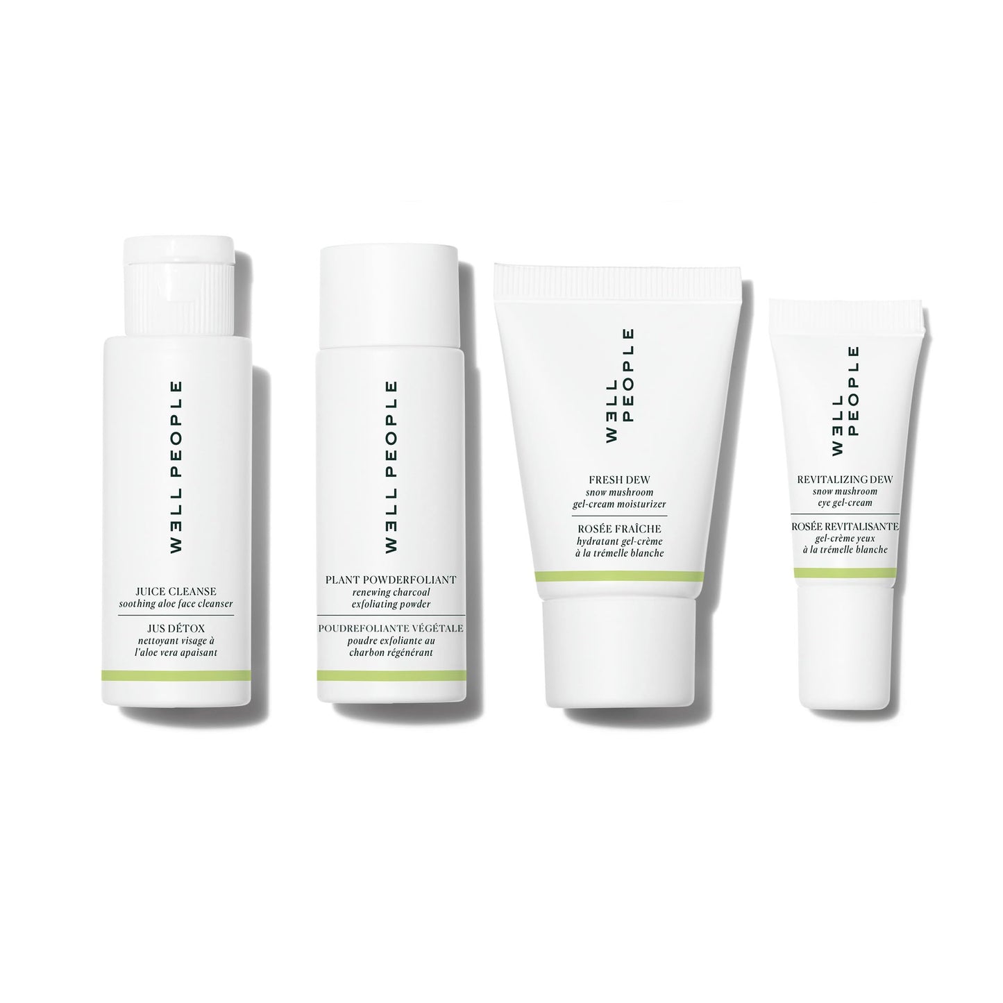 Well People Plant Power Skincare Starter Mini Set, Step-by-Step Skincare Kit For Cleansing, Hydrating, Exfoliating & Nourishing, Vegan & Cruelty-free Beauty & Personal Care Well People