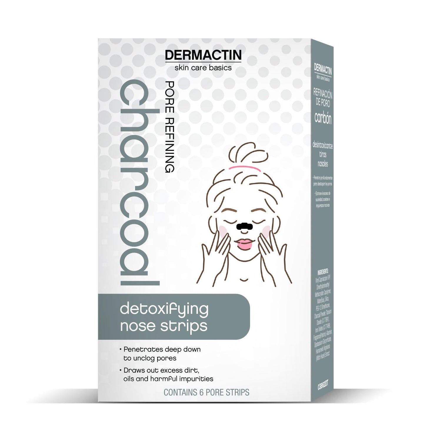 Dermactin Pore Refining Charcoal Nose Strips 6-Count Beauty & Personal Care Dermactin