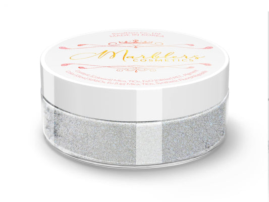 MARBLERS Chunky Natural Mica Powder [Cool Space Pearl] 0.11oz (3g) | Highly Pigmented | Non-Toxic, Vegan, Cruelty-Free | Eyeshadow, Body Butter, Nail Beauty & Personal Care MARBLERS