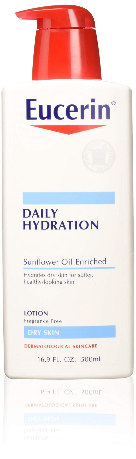 Eucerin Daily Hydration Moisturizing Lotion, Fragrance Free 16.9 oz (Pack of 2) Beauty & Personal Care Eucerin