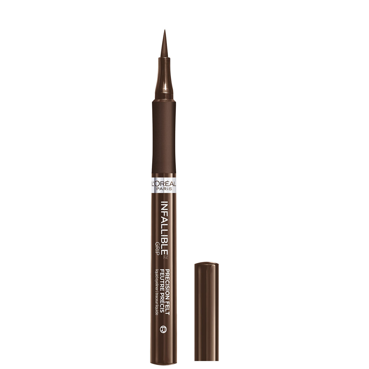 L'Oreal Paris L’Oreal Paris Makeup Infallible Grip Precision Felt Eyeliner, Smudge Resistant, Long Lasting Waterproof Eyeliner, Brown, Brown, 0.03 fl