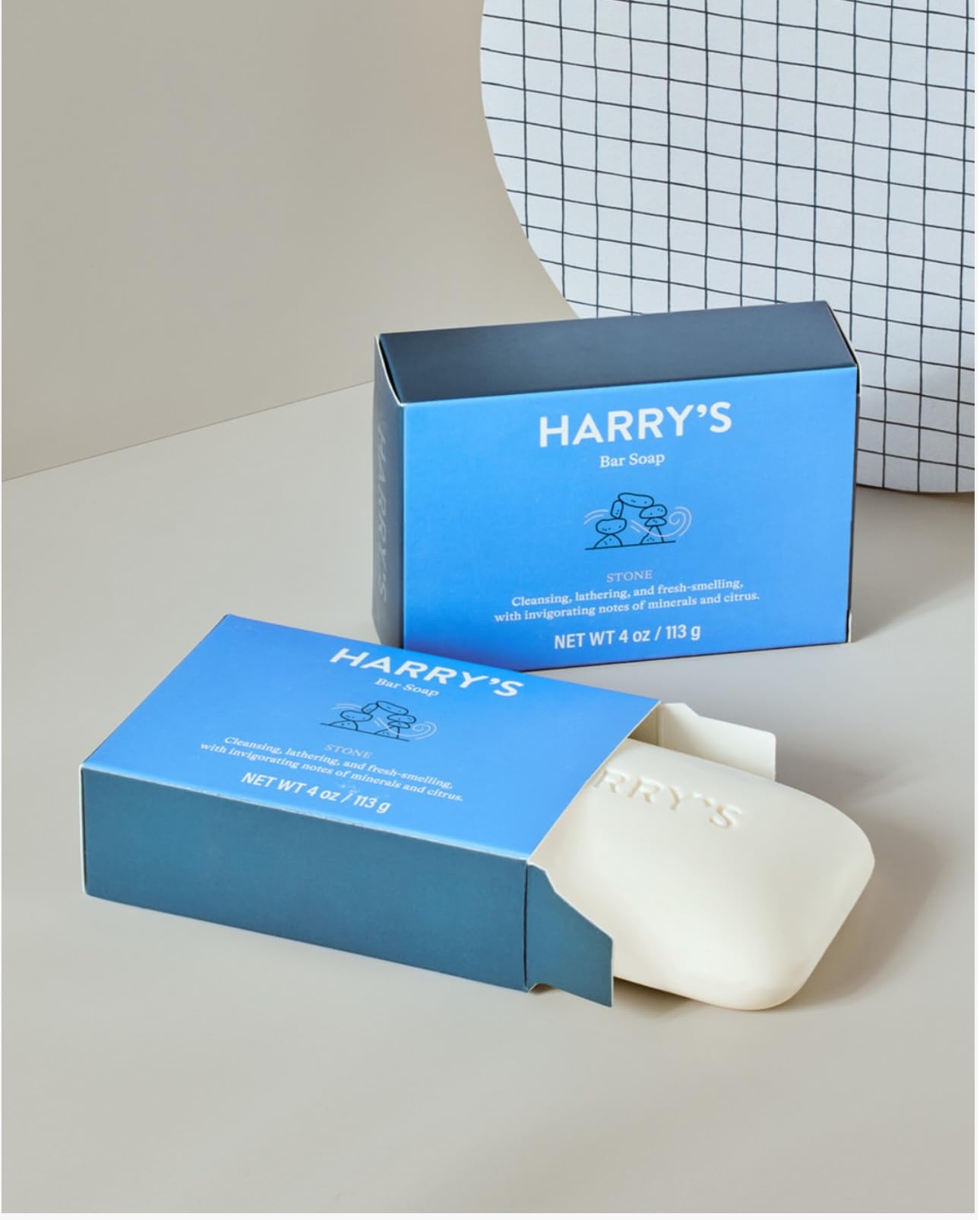 Harry's Bar Soap, Stone Scent, 4 oz, 4 Pack Beauty & Personal Care Harry's