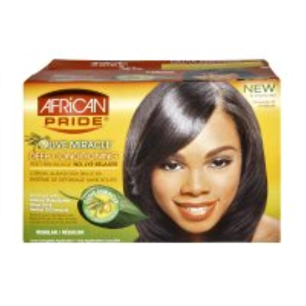 African Pride No Lye Relaxer Kit, Regular (Pack of 2)