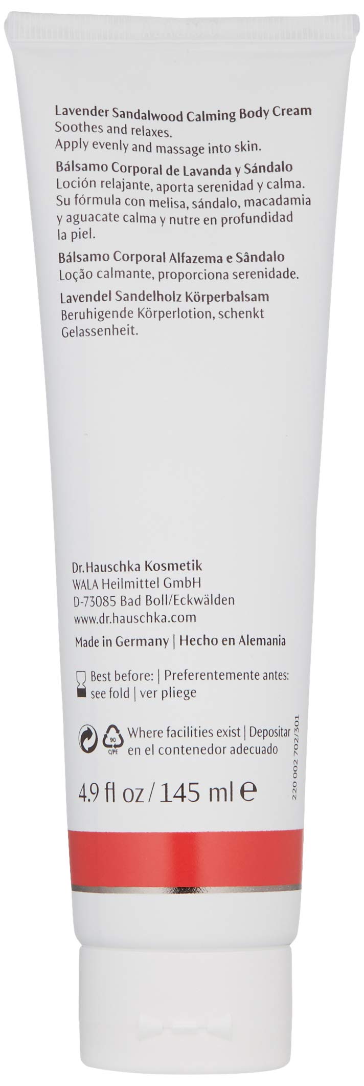 Dr. Hauschka Lavender Sandalwood Calming Body Cream, 4.9 Fl Oz Beauty & Personal Care Dr. Hauschka