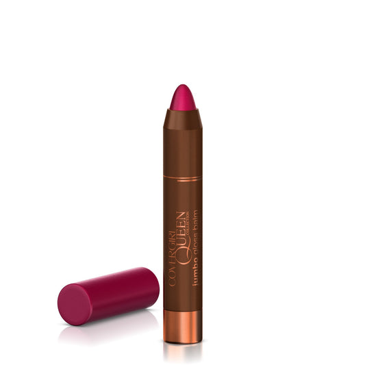 COVERGIRL Queen Jumbo Gloss Balm Electric Flamingo Q820, .13 oz (packaging may vary) Beauty & Personal Care COVERGIRL