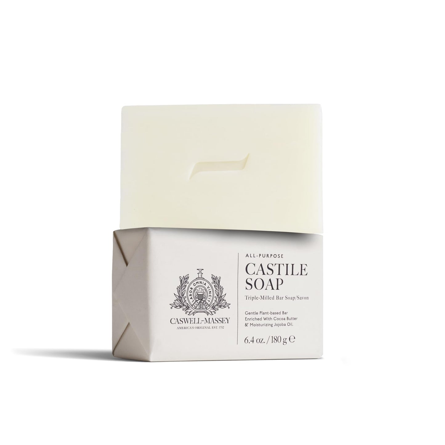 Caswell-Massey Pure Castile Bar Soap for Men & Women, Unscented & Moisturizing Natural Soap Bar for All Skin Types, Made with Essential Oils Beauty & Personal Care Caswell-Massey