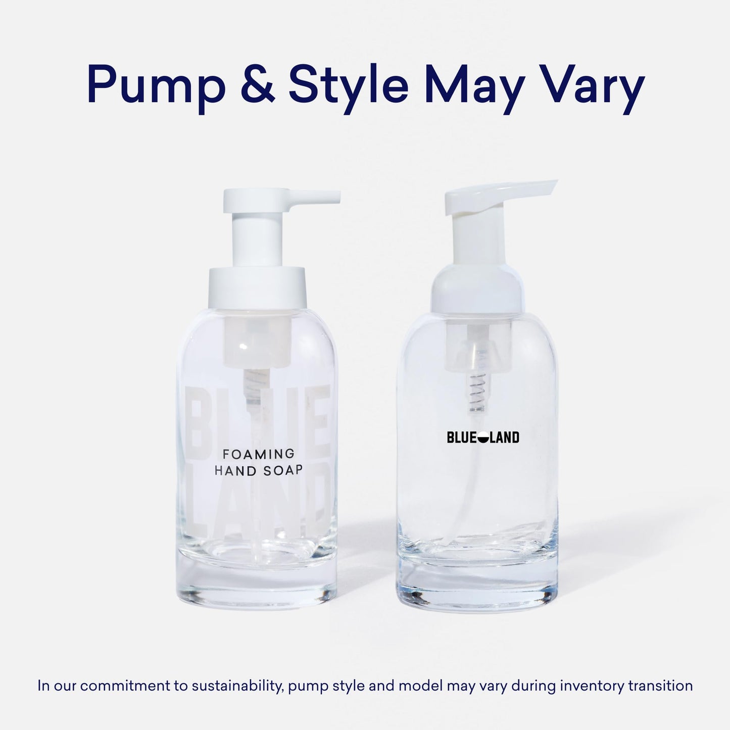 BLUELAND Hand Soap Starter Set, 1 Refillable Glass Foaming Hand Soap Dispenser with 4 Refill Tablets, Variety Scents, 4 x 9 Fl oz Beauty & Personal Care BLUELAND