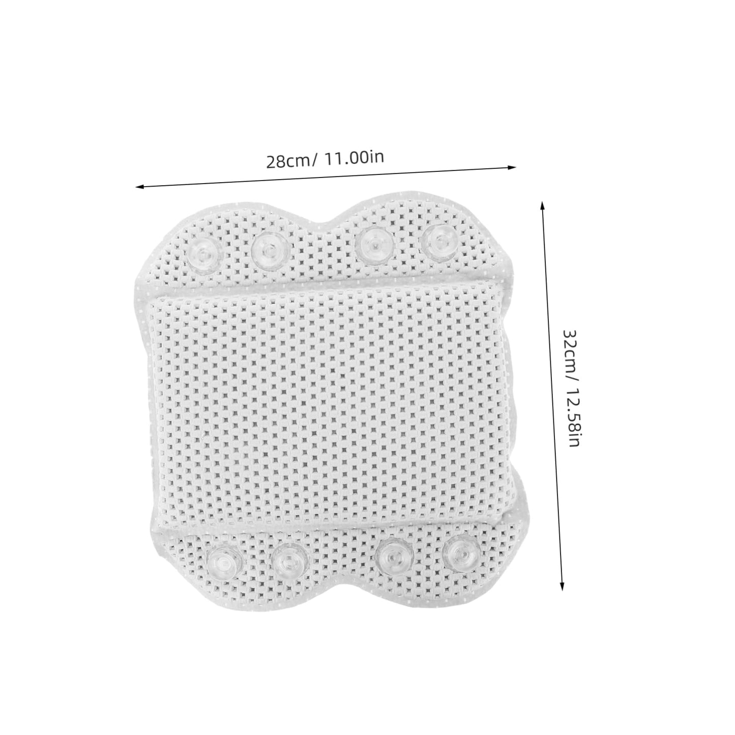 PartyKindom Comfortable Bathtub Pillow for Neck and Back Support Durable Head Rest Cushion with Powerful Suction Cups for Fatigue Relief for Spa Beauty and Personal Care PartyKindom