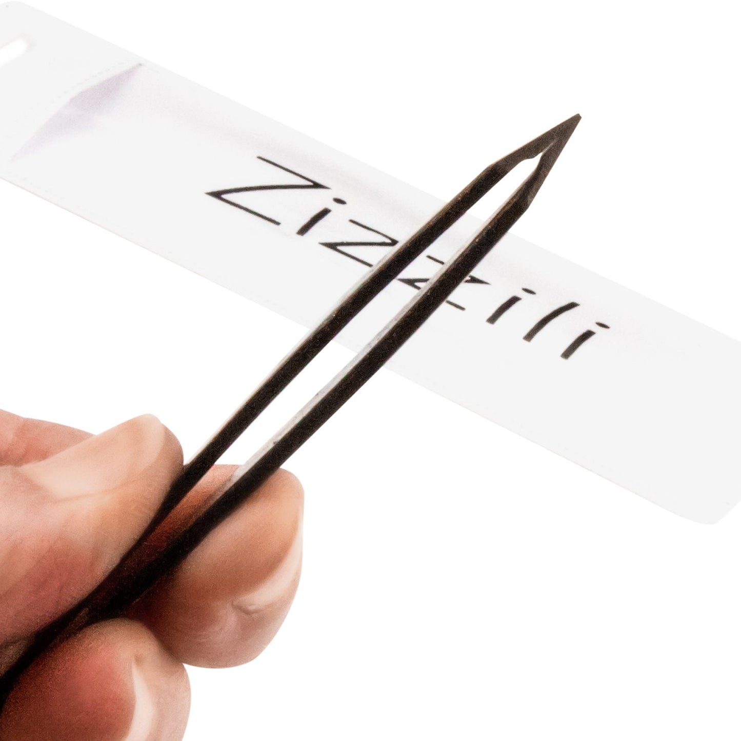 Tweezers - Surgical Grade Stainless Steel - Slant Tip for Expert Eyebrow Shaping and Facial Hair Removal - with Protective Pouch - Best Tweezer Beauty and Personal Care Zizzili Basics