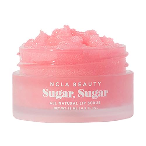 NCLA Beauty Sugar All Natural Lip Scrub - Lip Exfoliator - Made with Sugar, Cocoa and Shea Butter, Agave Nectar - Pink Champagne - 0.5 oz Beauty & Personal Care NCLA BEAUTY
