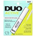 DUO Active Clear Lash Glue - Brush-On Lash Adhesive for Strip Lashes, Quick-Dry, Waterproof Eyelash Glue, 0.16 oz (4.6g) Beauty & Personal Care DUO