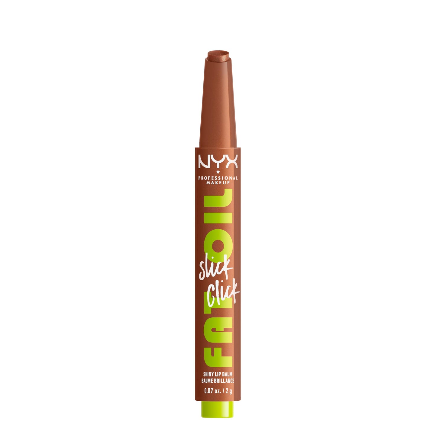 NYX PROFESSIONAL MAKEUP Fat Oil Slick Click, Lightweight, Buildable Pigmented Vegan Lip Balm - Feedworthy (Bronze) Beauty and Personal Care NYX PROFESSIONAL MAKEUP