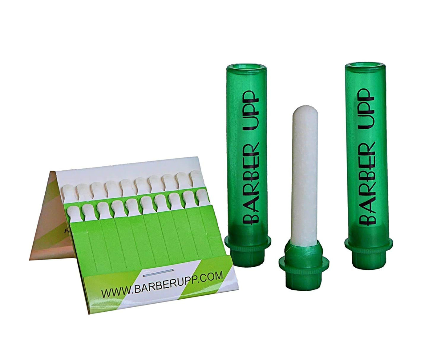 Green Stix + Styptic Pencil Set - 3 Pencils + 20 Aluminum Sulfate Sticks to Block & Stop Bleeding Fast From Razor Shaving Nicks & Minor Cuts Beauty and Personal Care BARBERUPP