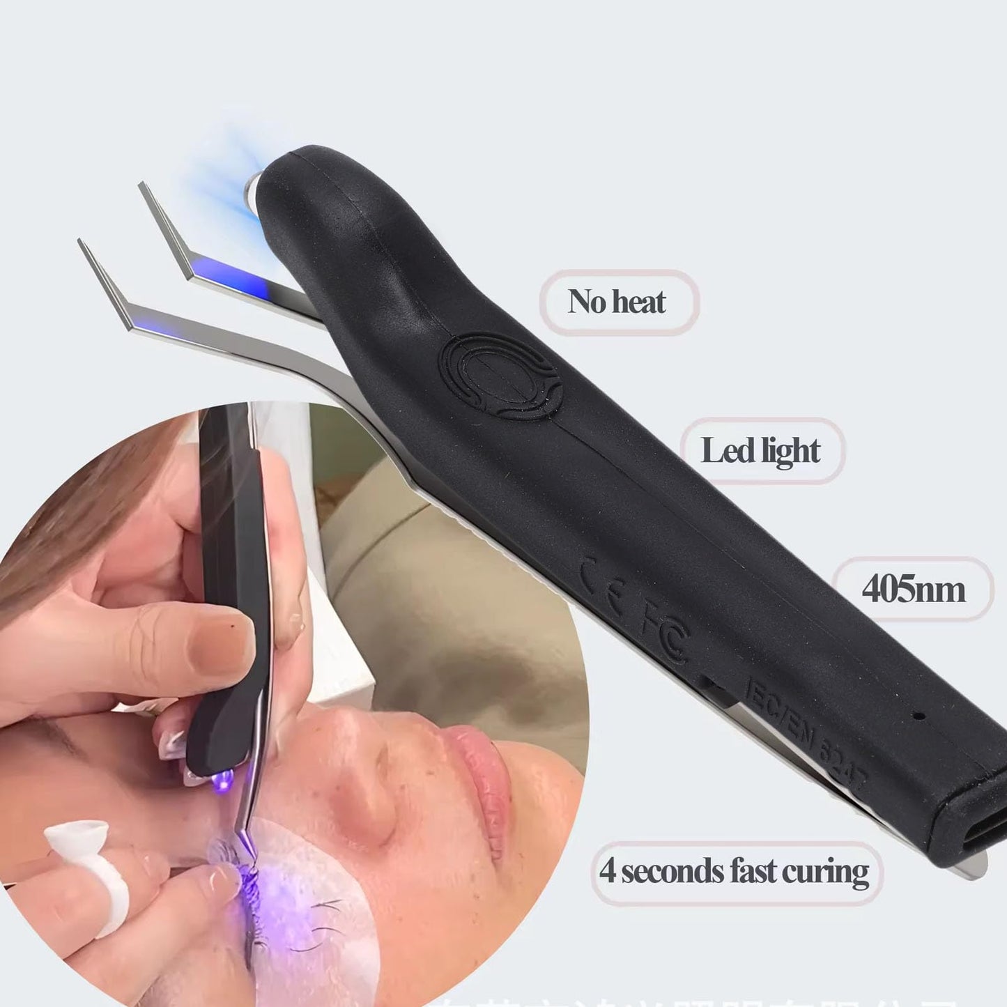 Sanpyl Lash Tweezer Lamp, Cordless Lash Tweezer Lamp with High Power Beads, for Rapidly Activates The Curing of Lash Glue Beauty and Personal Care Sanpyl