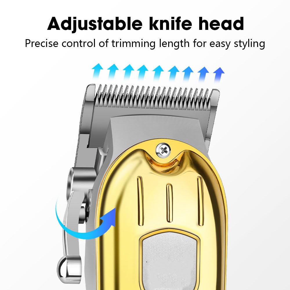 Hair Clippers for Men, Professional Cordless & Trimmer Set, Quiet, for Cutting Kit with LED Display, 4 Limit Combs, Electric Shaver for Women Home Beauty and Personal Care QDKVTNDJZ