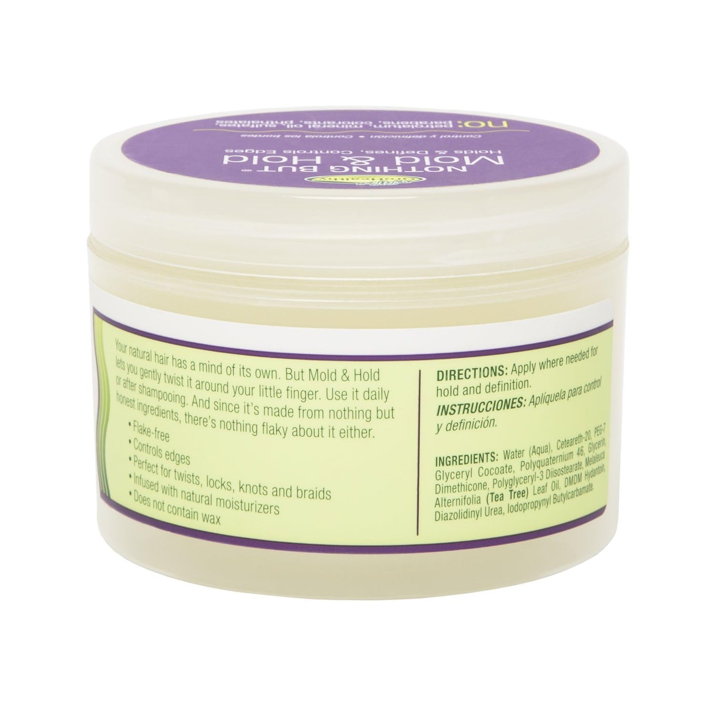 NOTHING BUT Mold & Hold - Gentle Non-Irritating Sulfate-Free Wax-Free Hold and Definition for All Types of Curly, Healthy, Natural Hair, 8.8 oz (Pack Beauty & Personal Care NOTHING BUT