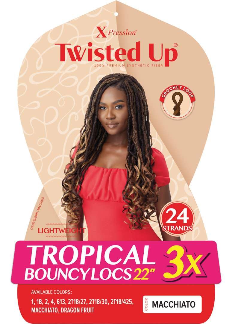 Outre X-Pression - Twisted Up - Tropical Bouncy Locs 22" 3X (2T1B/27)