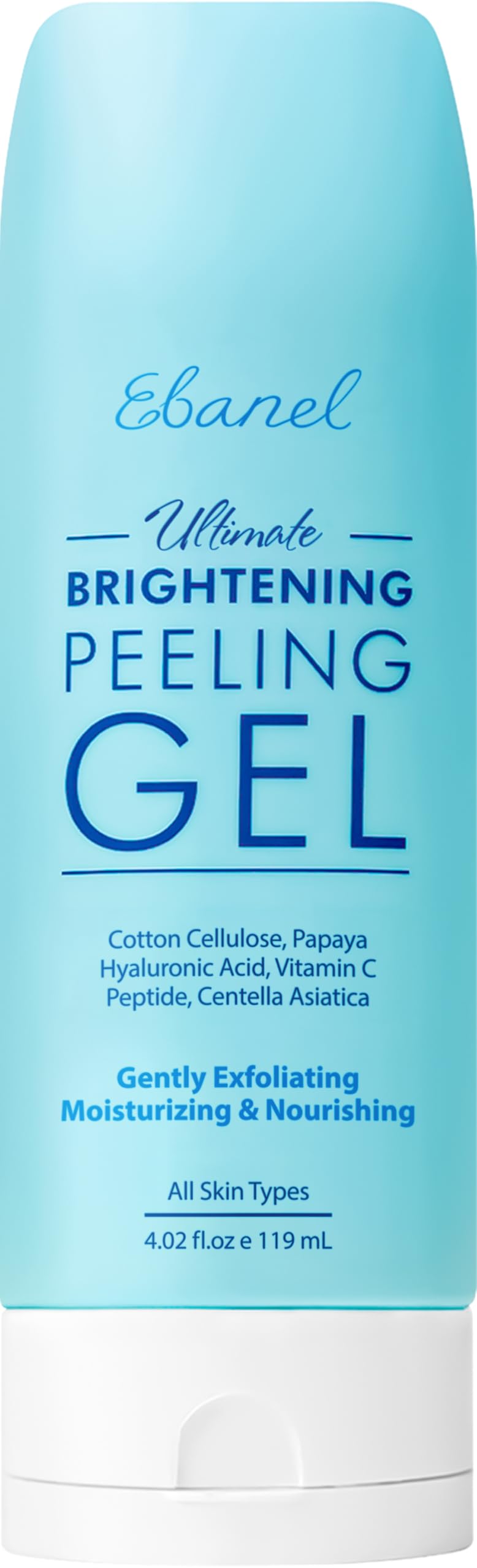 Ebanel Exfoliating Face Scrub Peeling Gel – Brightening & Moisturizing Facial Cleanser with Centella, Hyaluronic Acid, Vitamin C & E Beauty & Personal Care Ebanel
