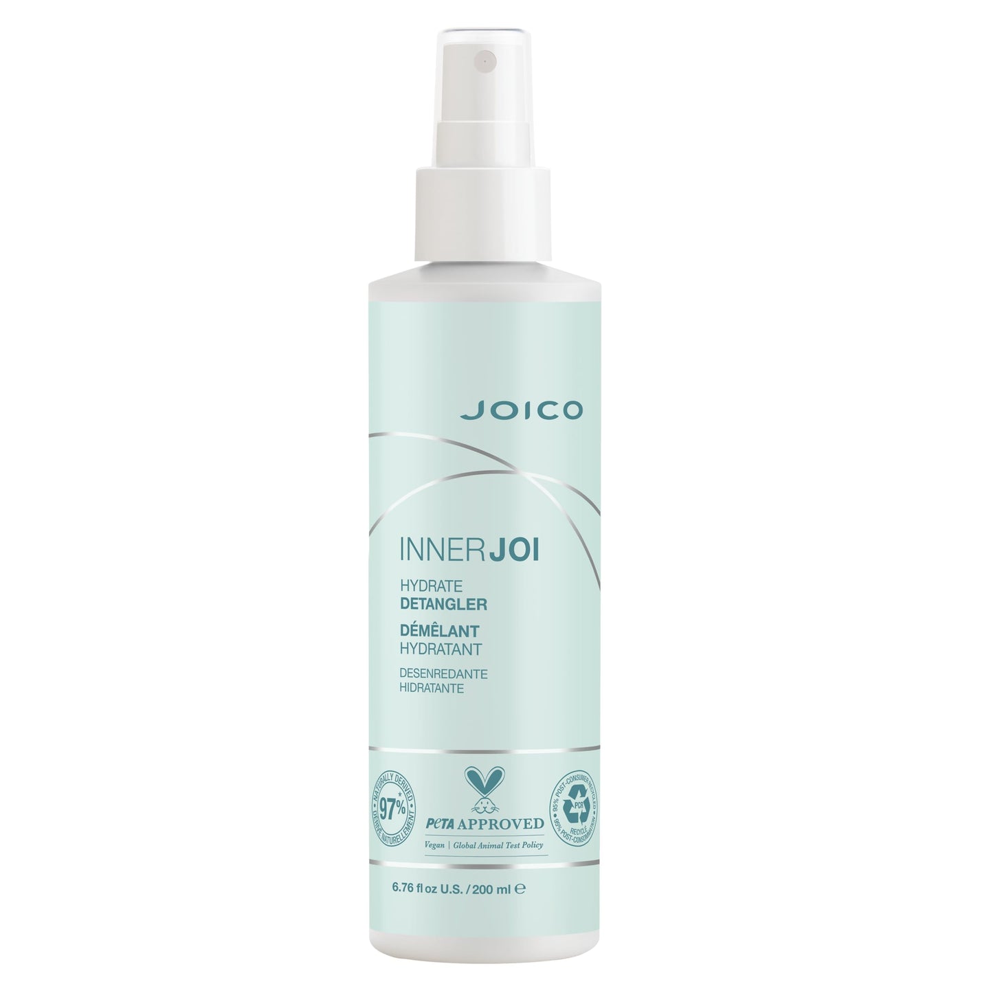 Joico InnerJoi Hydrate Detangler | For Dry Tangled Hair | Sulfate & Paraben Free | Naturally-Derived Vegan Formula | 6.7 oz Beauty & Personal Care Joico
