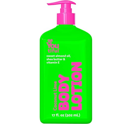 BeYoutiful Coconut Lime Super Smooth Body Lotion for Dry Skin, Natural Hydrating Moisturizer for Kids and Teens, Cruelty Free Skin Care, 17oz Beauty & Personal Care BeYoutiful
