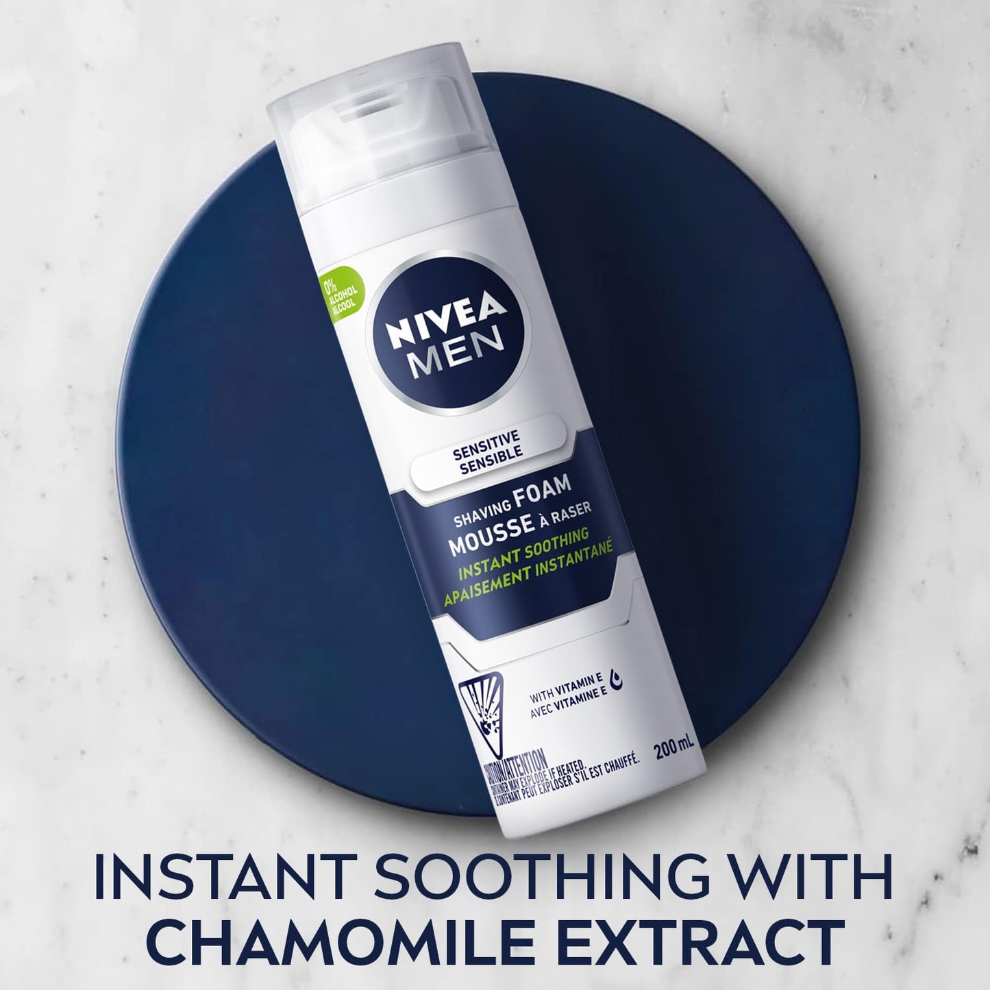 Nivea Men's 6.7-ounce Sensitive Shaving Foam Pack of 1 Beauty & Personal Care NIVEA MEN
