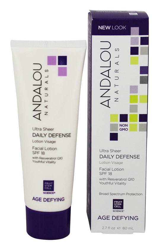 Andalou Naturals Daily Defense with SPF 18 Age-Defying Facial Lotion - 2.7 fl oz Beauty & Personal Care Andalou Naturals