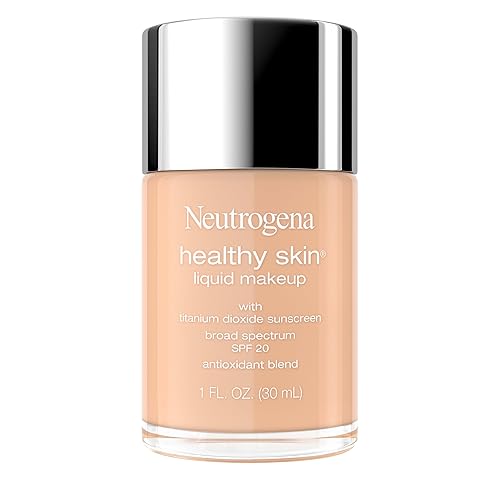 Neutrogena Healthy Skin Liquid Foundation Makeup with Broad Spectrum SPF 20 Sunscreen, Lightweight, Medium Coverage Makeup with Sunscreen and Beauty & Personal Care Neutrogena