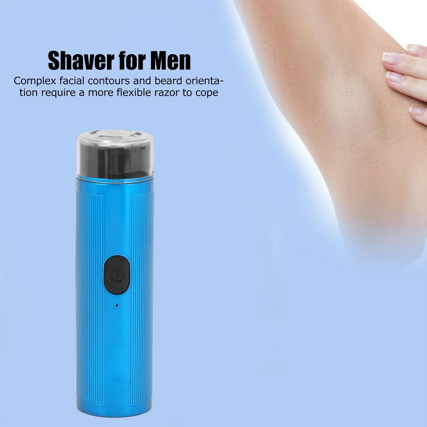 Mini Electric Shaver, Body Hair Trimmer for Armpits Bikini Hair, Facial Hair Shaver, Beard Clipper, Mustache Trimmer, Rechargeable Hair Remover Beauty and Personal Care Yinhing