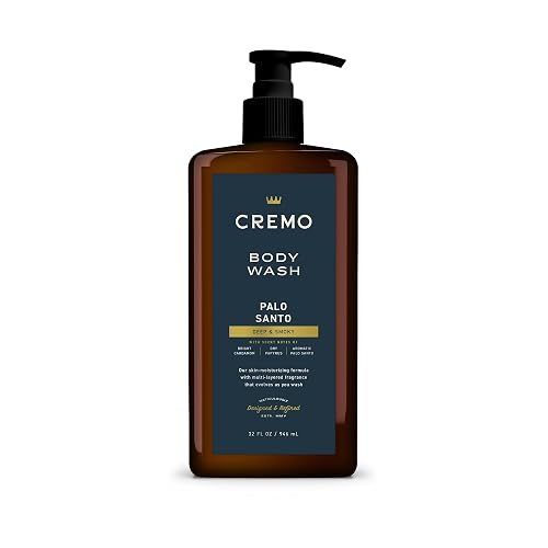 Cremo Rich-Lathering Palo Santo Body Wash for Men, 32 Fl Oz Beauty & Personal Care Cremo