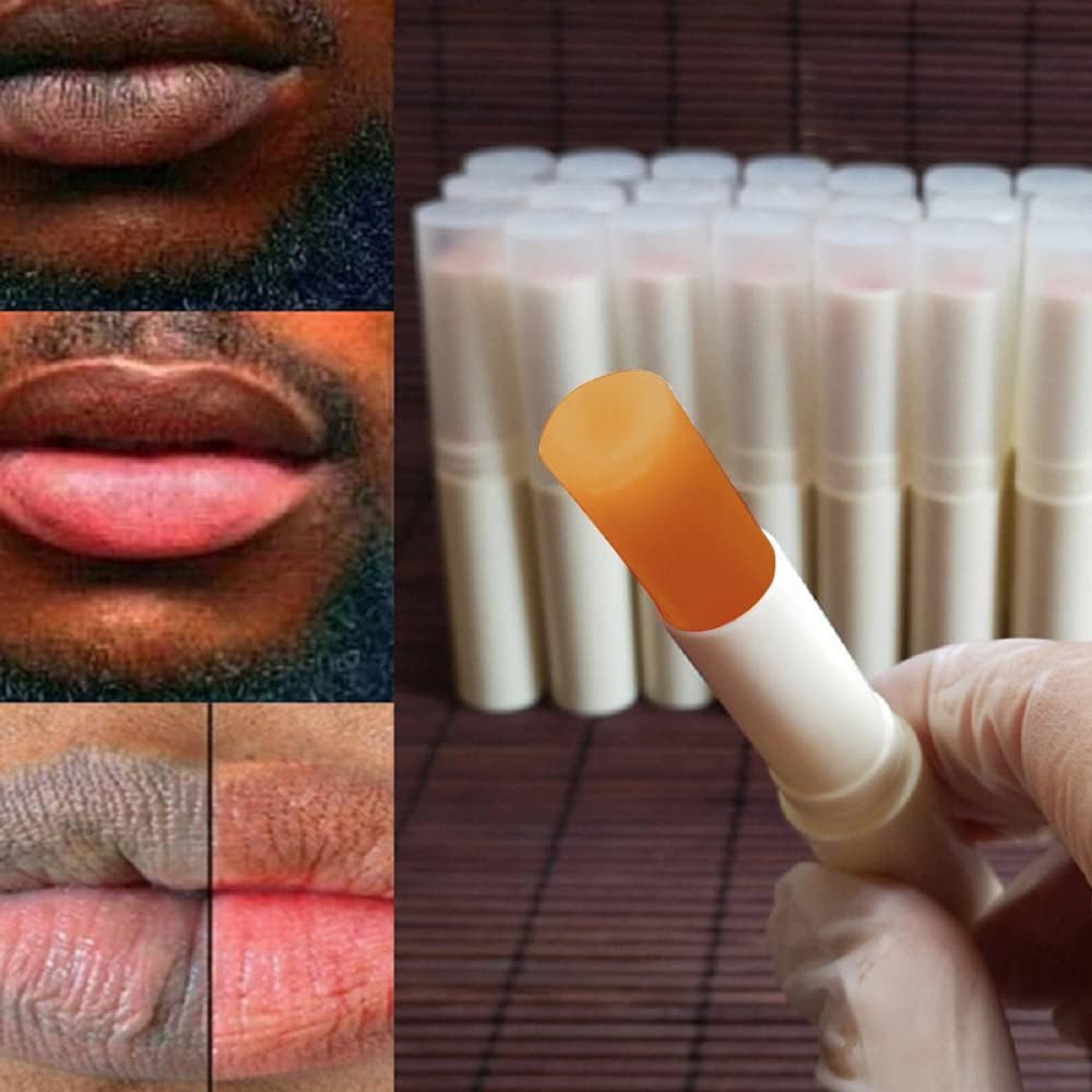 2PCS Lip Lightening Balm Dark Black Removal Exfoliation Pigmentation Fade Dull Pink Balm Anti-Crack Moisturizing Nourishing Lip Care Smokers Beauty and Personal Care Pozggoy