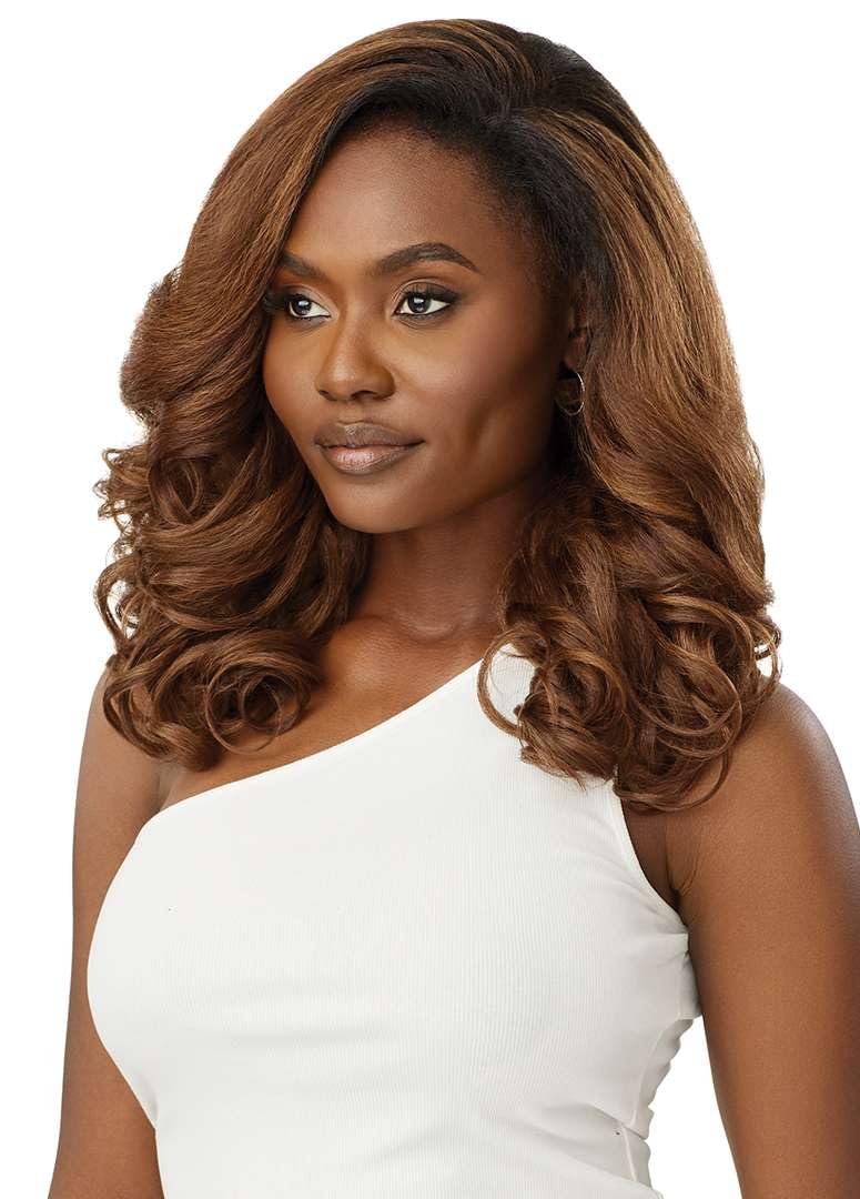 Outre Quick Weave Synthetic Half Wig - Kaida (JET BLACK 1)