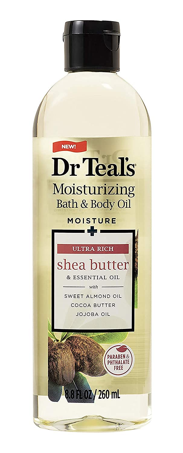 Dr. Teals Bath & Body Oil Variety Gift Set (3 Pack, 8.8oz Ea.) - Rejuvenating Eucalyptus, Ultra Rich Shea Butter, & Nourishing Coconut Oil - Essential Beauty & Personal Care Dr Teal's