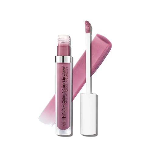 Almay Color & Care Hydrating Lip Gloss, Soft Natural Hues, Prebiotic Complex, Hyaluronic Filling-Sphere Technology, 600 Lunar Blush, 0.1 Fl Oz Beauty & Personal Care Almay