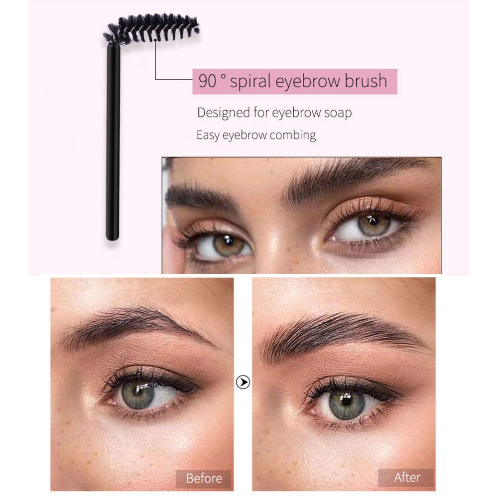 2 Pack Eyebrow Soap Kit, 4D Brows Gel Long Lasting Eyebrow Setting Gel Waterproof Eyebrow Makeup Balm Pomade Cosmetics (0.7 Ounce (Pack of 2)) Beauty & Personal Care Beauty Glazed
