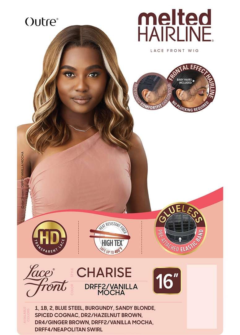 Outre Lace Front Wig - Melted Hairline - Charise (OFF BLACK 1B)