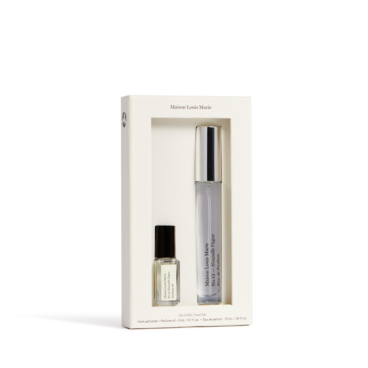Maison Louis Marie - No.13 Nouvelle Vague 2-Piece Mini Travel Set | Luxury Clean Beauty + Non-Toxic Fragrance (3 mL roll-on oil; 10 mL spray) Beauty & Personal Care Maison Louis Marie