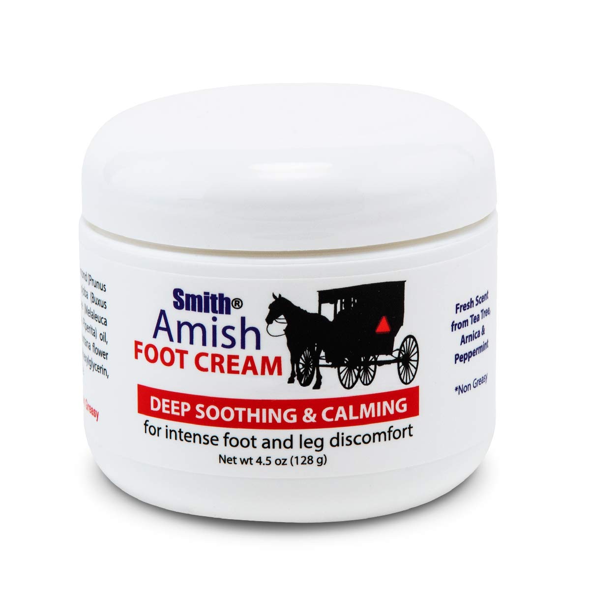 Smith Amish Foot Cream, Deep Soothing and Calming to Foot and Legs. 4.5 oz Beauty & Personal Care Smith Amish