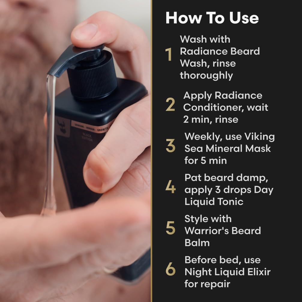 The Complete Beard Growth Kit by Beard Struggle - Mens Grooming Kit with Balm, Mask, Conditioner, Wash & Oils - Valhalla's Gates, Gold Collection Beauty and Personal Care The Beard Struggle