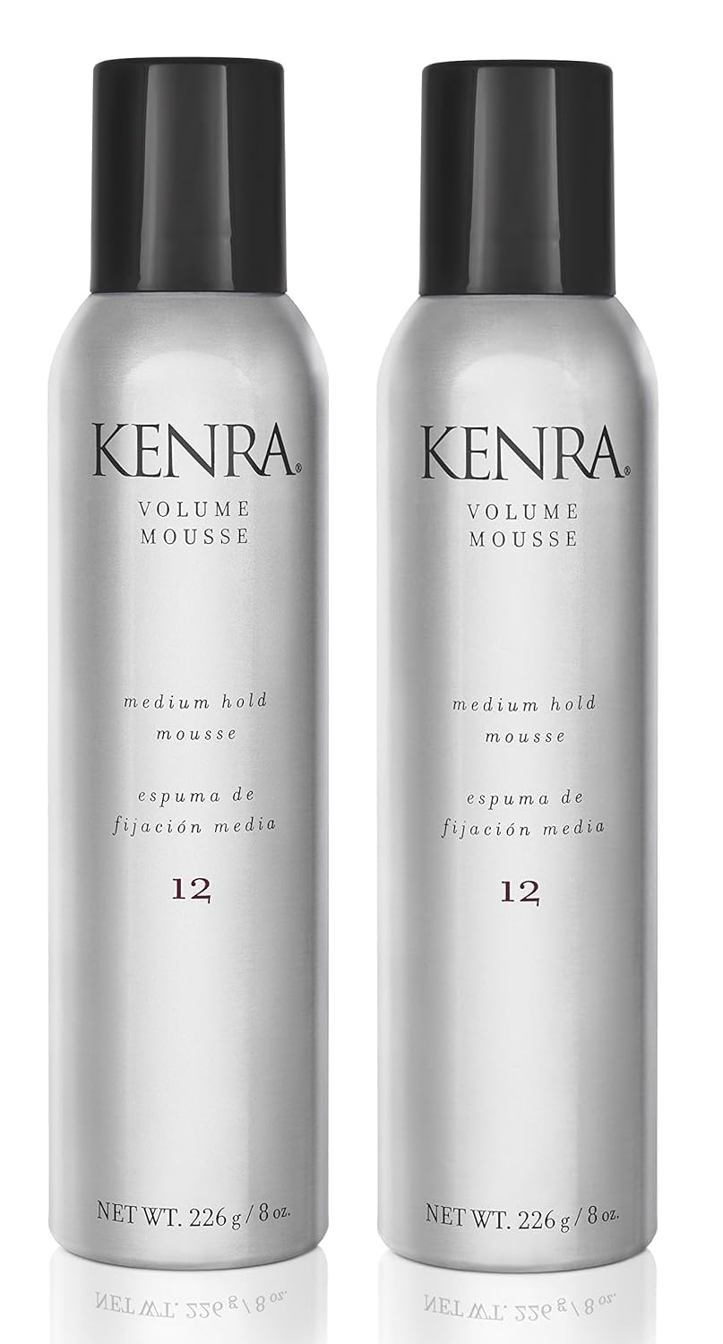 Kenra Volume Mousse 12 | Medium Hold Mousse | Non-Drying, Non-Flaking Lightweight Formulation |Styling Control Without Stiffness Or Stickiness | Tames