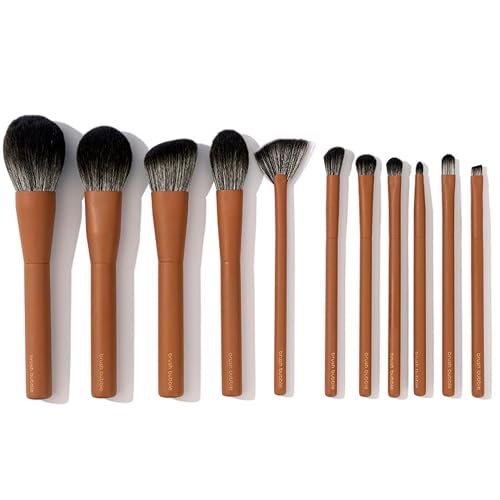 Makeup Brush Set- brush bubble full set makeup brushes for liquid foundation, powders, creams and shadows. 11 Piece Vegan, Silver-infused, soft luxury Beauty & Personal Care brush bubble